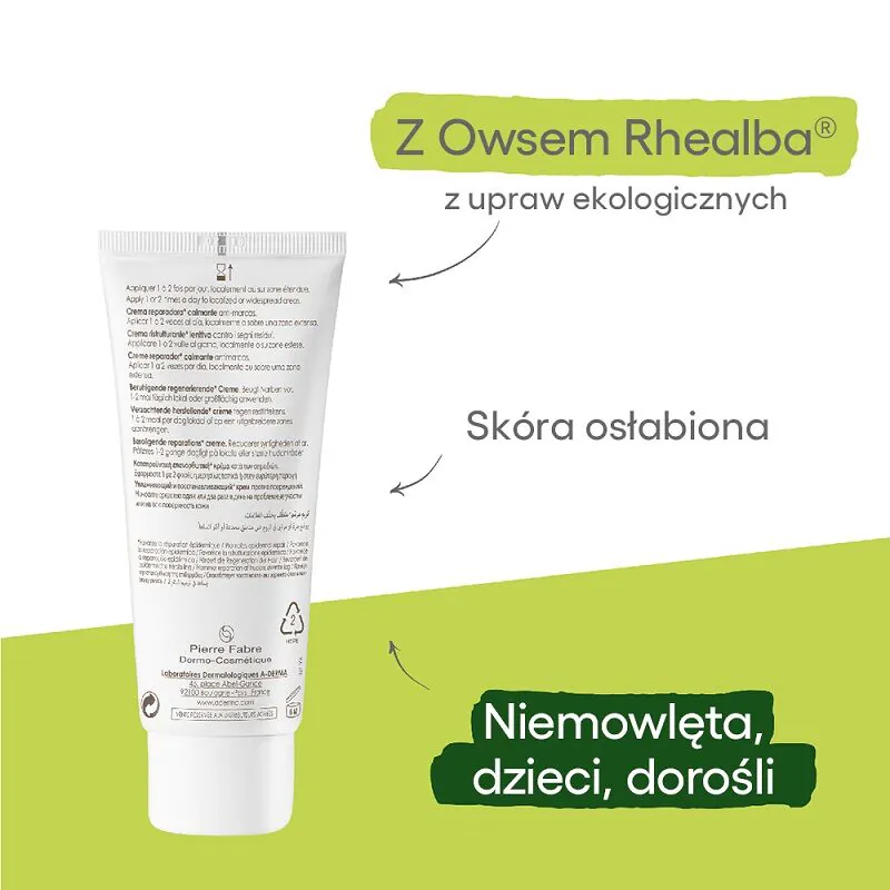 A-Derma Epithealie AH itin raminamasis regeneruojamasis kremas, 100 ml