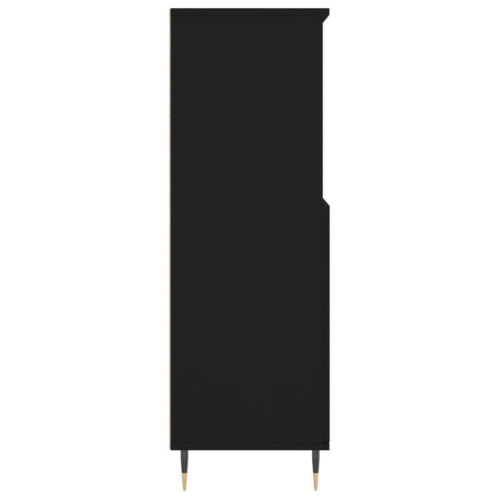vidaXL Sideboard Highboard Schwarz 60x36x110 cm Holzwerkstoff (1 St)