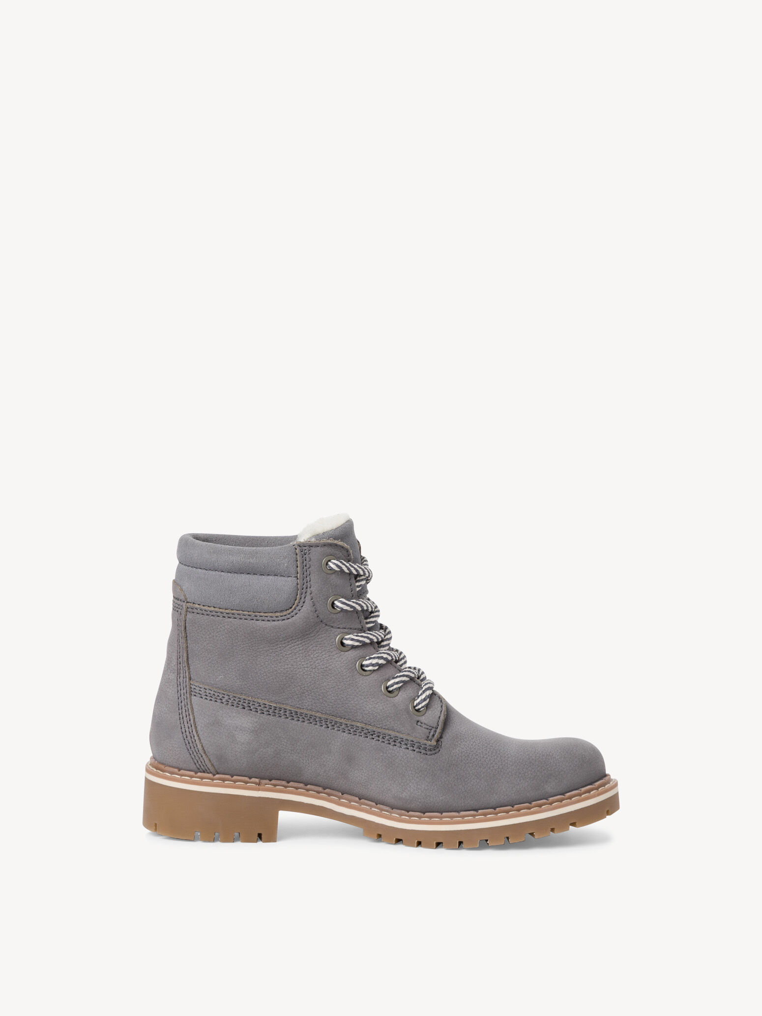 Bottine en cuir - bleu doublure chaude
