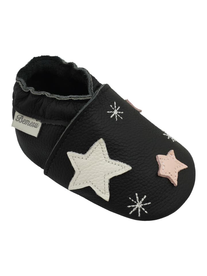 Yalion Leder-Krabbelschuhe 