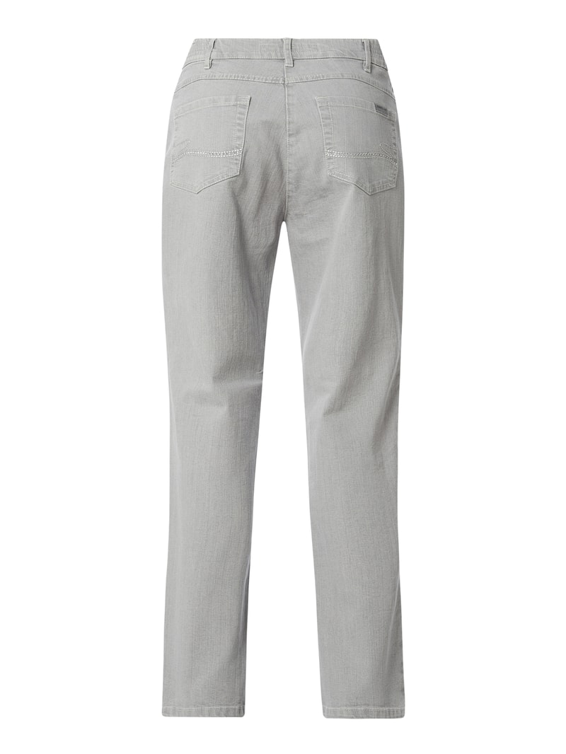 Comfort Fit Jeans mit Stretch-Anteil Modell 'Greta' in hellgrau