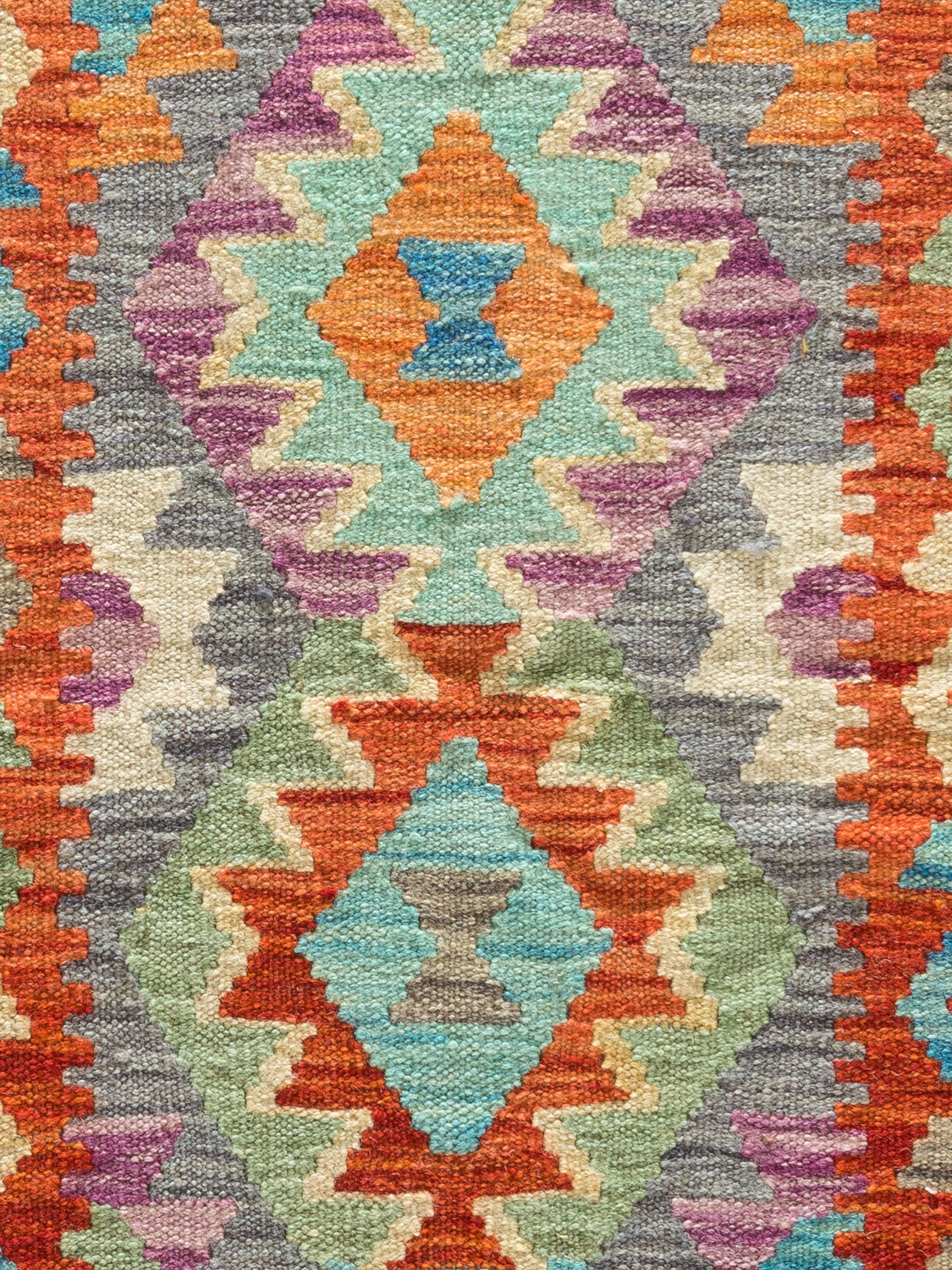 Afghan Kelim ca. 84 x 204 cm, Unikat / Einzelstück