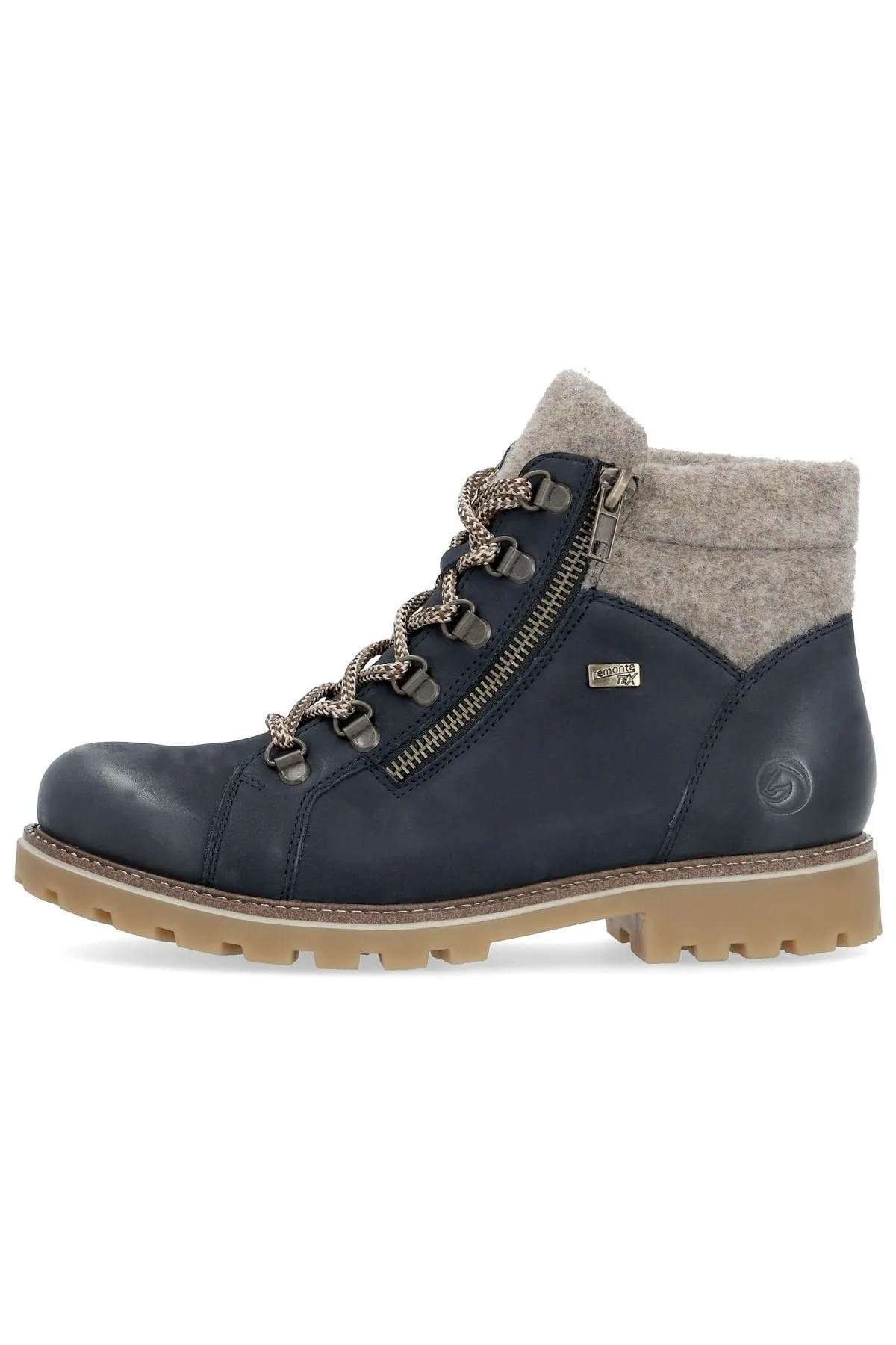 Remonte  Stiefelette - Blau - Blockabsatz