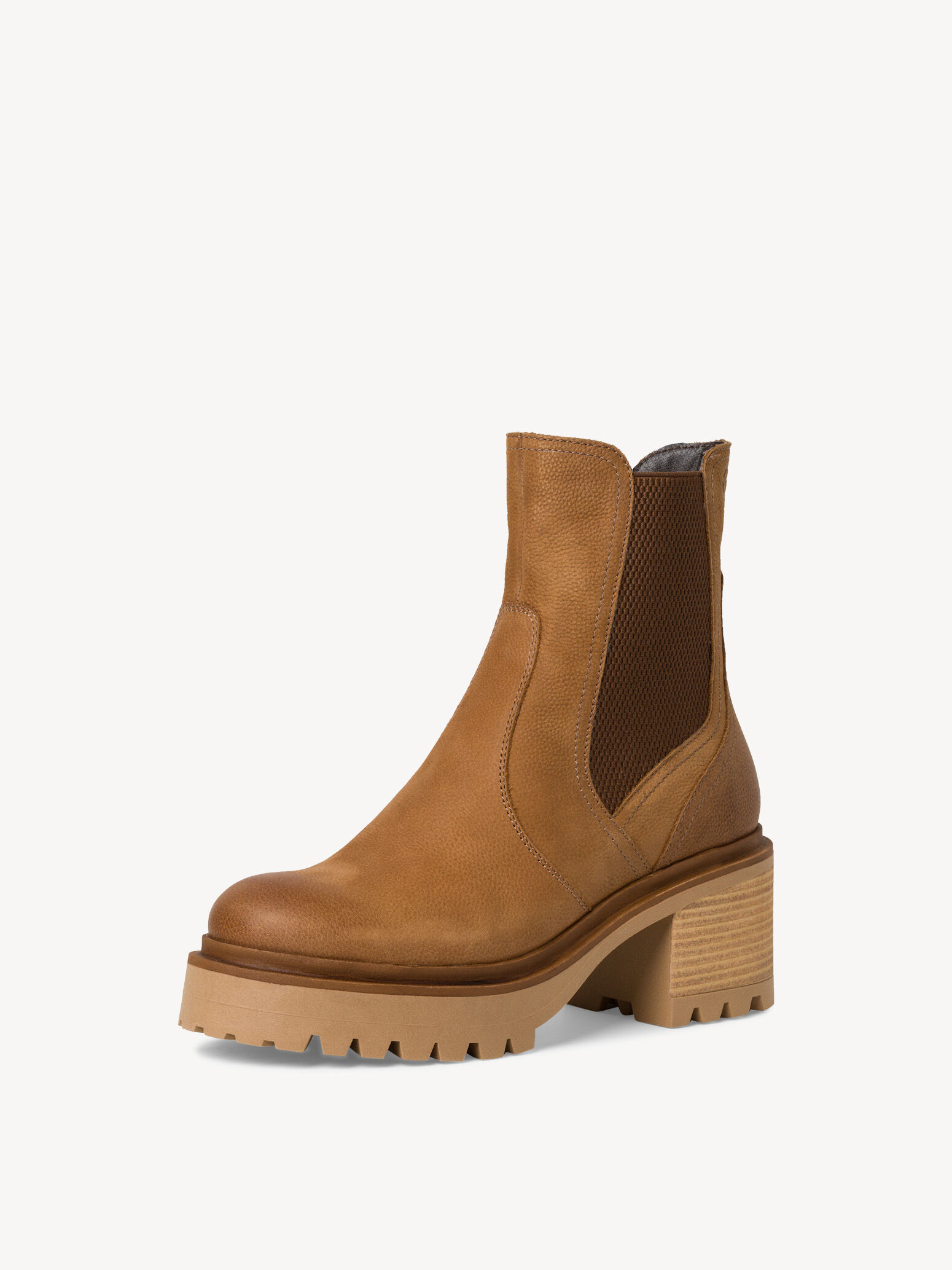 Bottine en cuir - marron doublure chaude