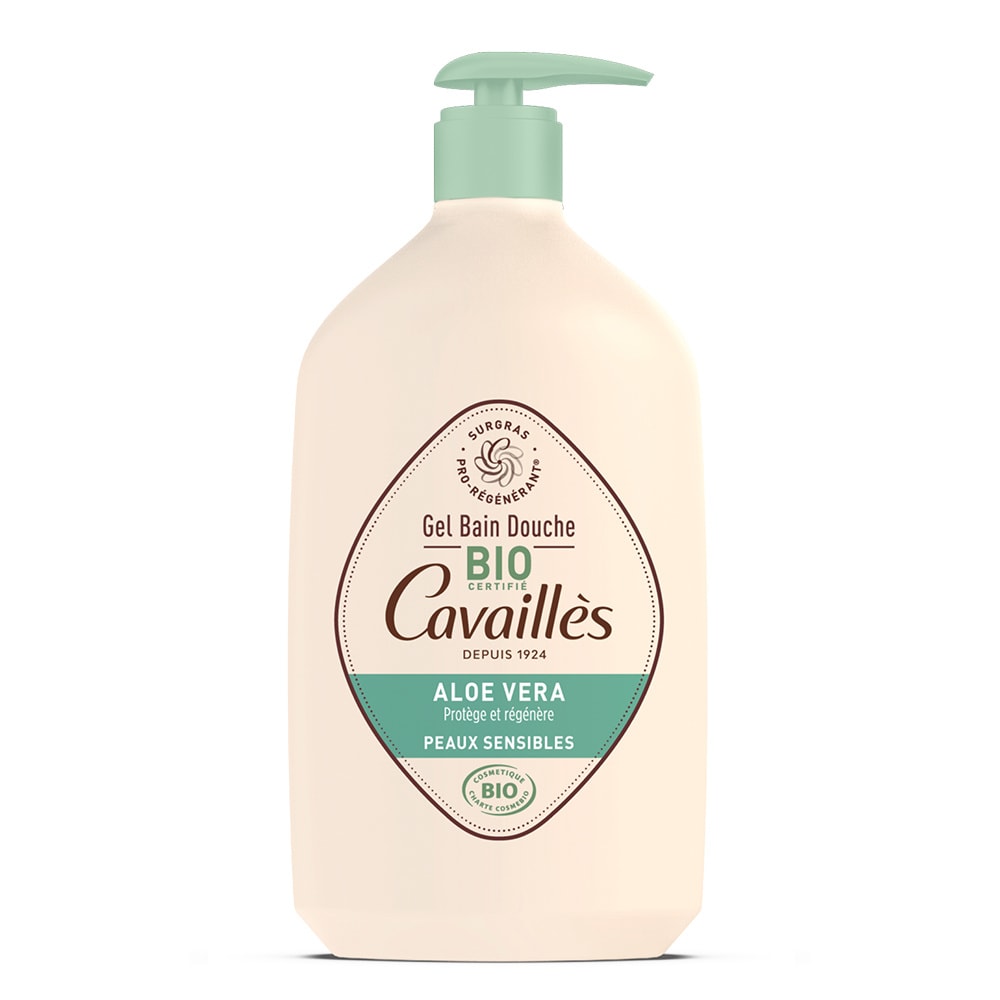 Cavaillès GEL BAIN ET DOUCHE ALOE VERA COSMEBIO PEAUX SENSIBLES 1L GEL DOUCHE
