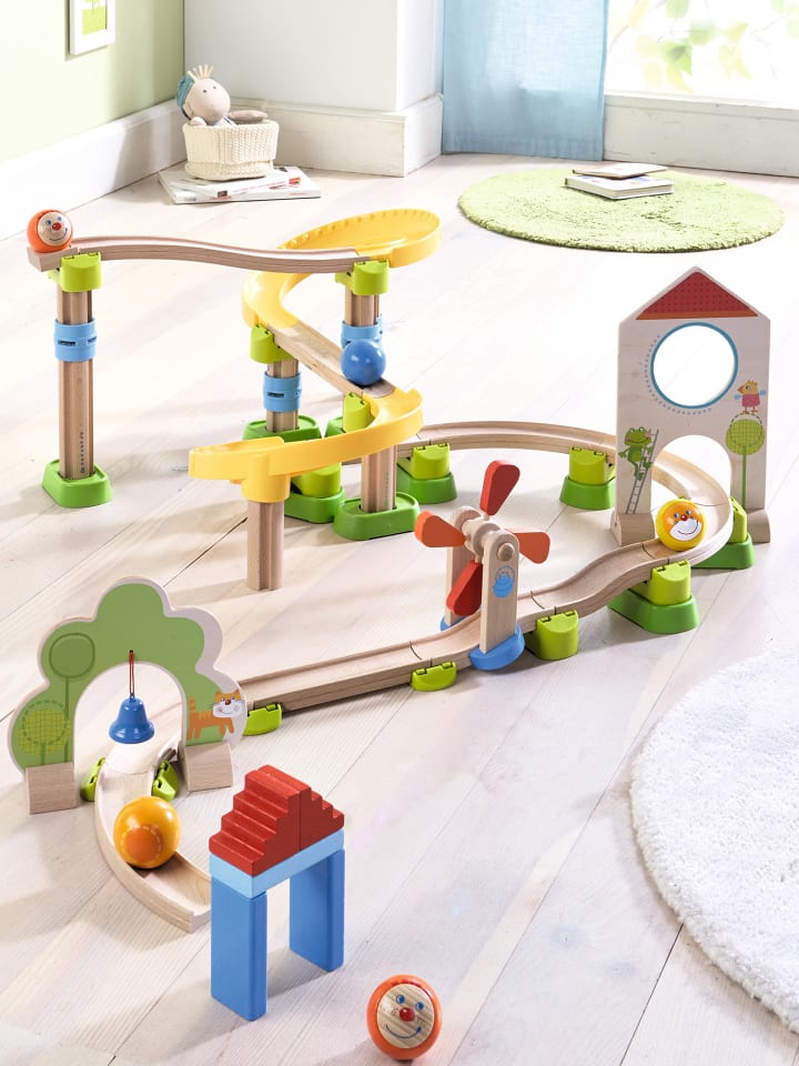 Haba Kugelbahn Kullerbü – Ergänzungsset Verbinder & Basis in mehrfarbig günstig kaufen onesize