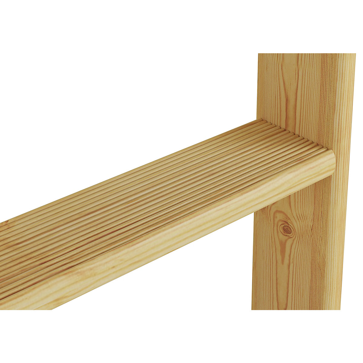 Stockbett 90x200 Kiefer massiv mit Rollrost u. Gästebettkasten