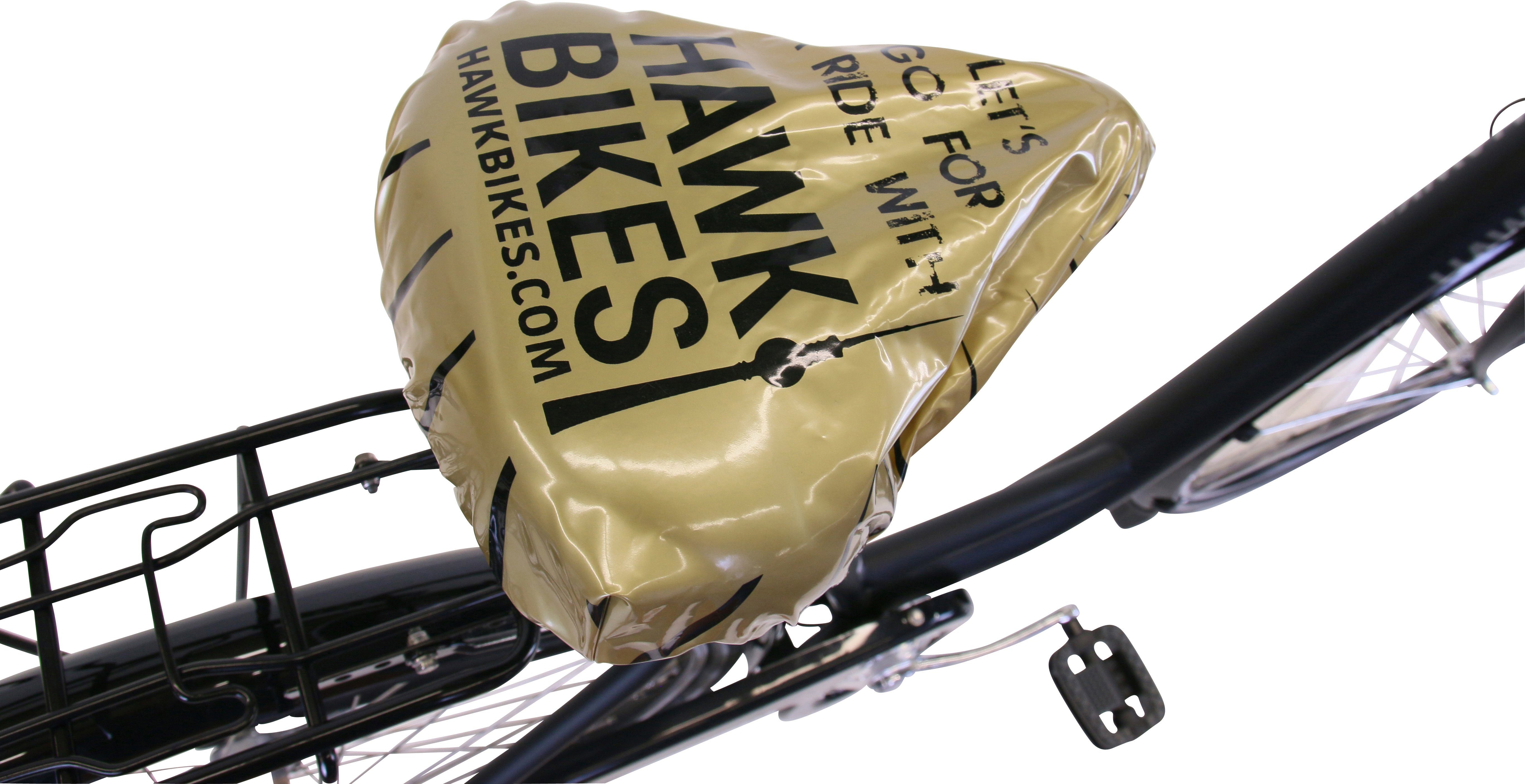 HAWK Bikes Cityrad HAWK City Wave Premium Plus Black, 3 Gang Shimano Nexus Schaltwerk