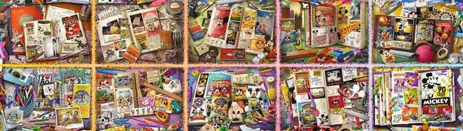 Puzzle 40000 Teile - Mickey's 90. Geburtstag