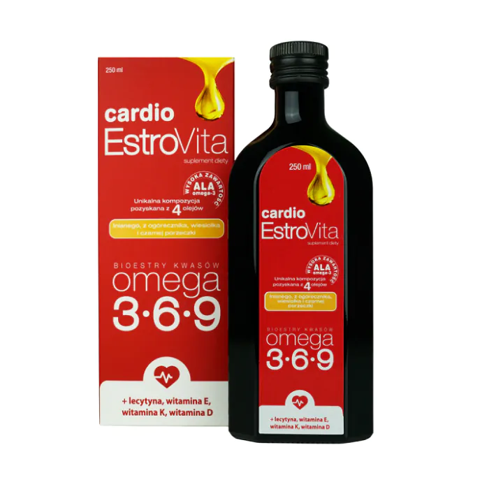 Estrovita Cardio, Omega-3-6-9 masne kiseline iz biljnih ulja, tečnost