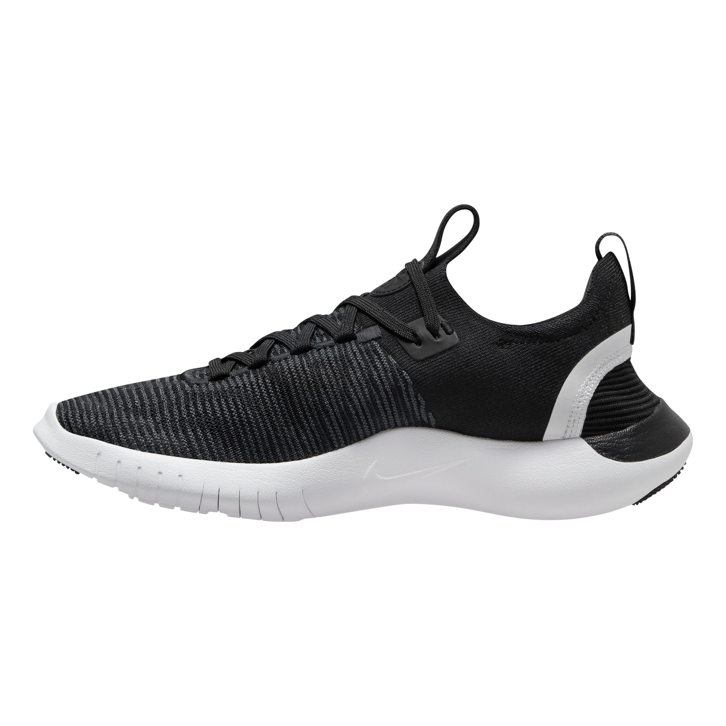Free Run Flyknit Next Nature Neutralschuh Damen - Schwarz, Weiß