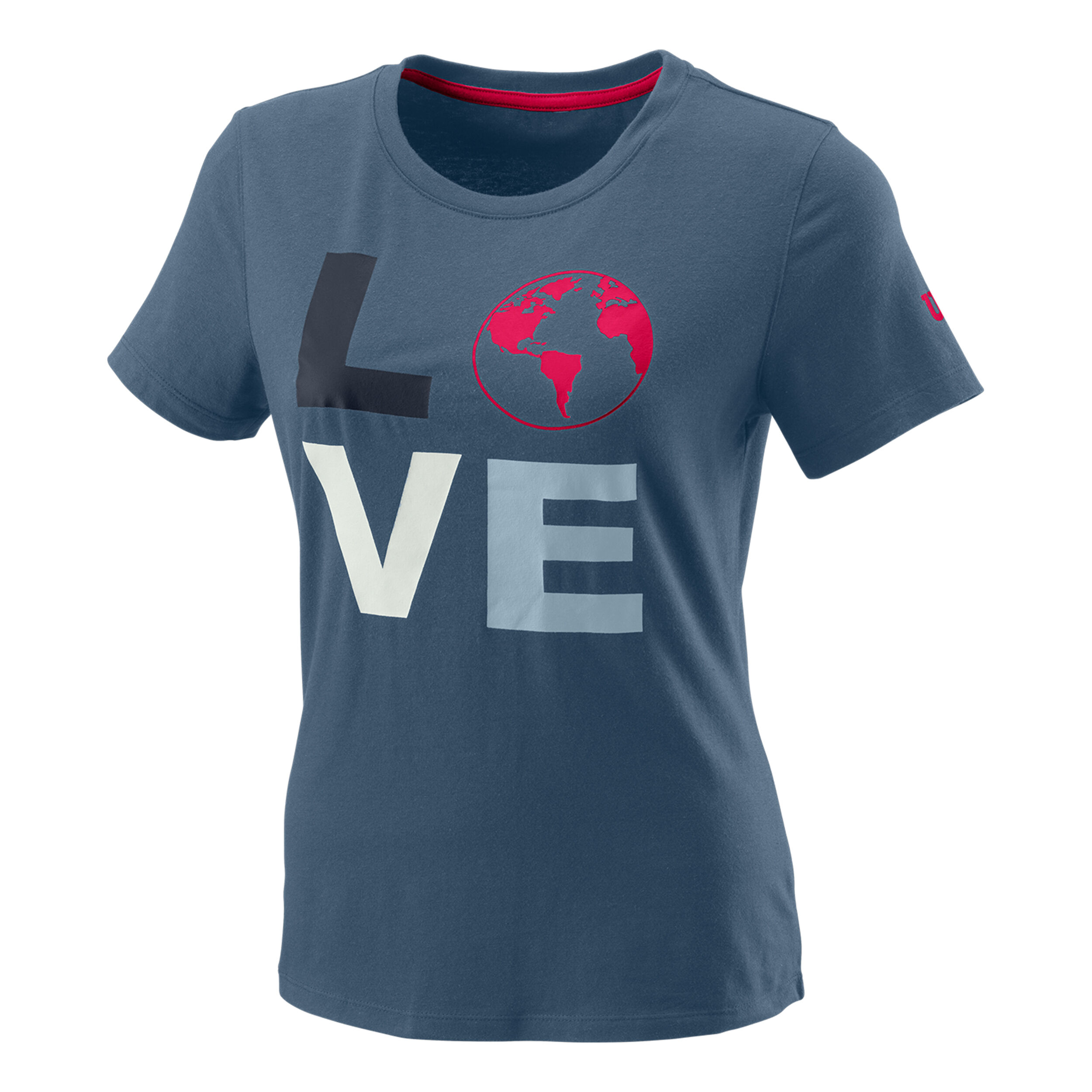 Love Earth Tech T-Shirt Damen - Blau, Mehrfarbig