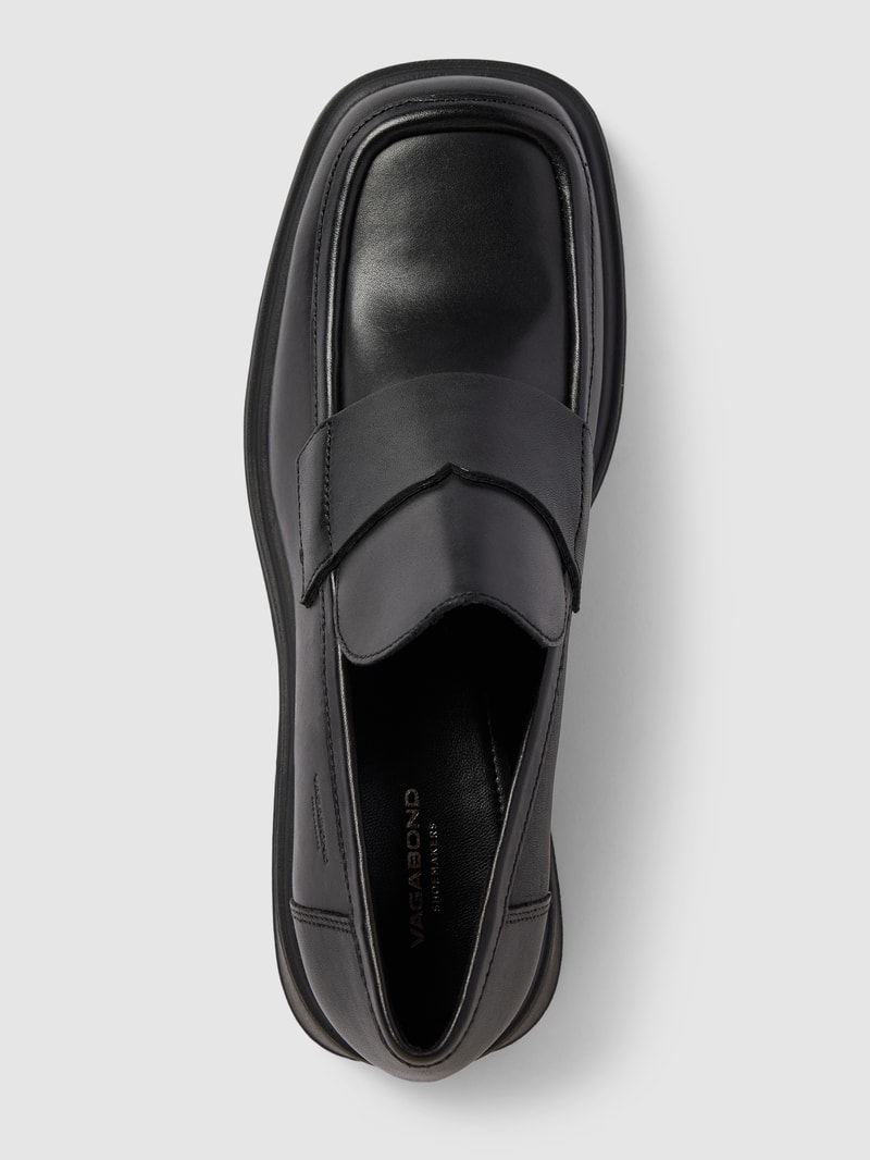Loafer aus echtem Leder Modell 'DORAH' in schwarz