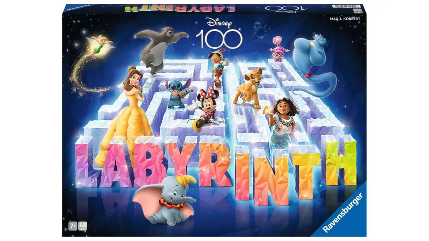 Ravensburger Spiel -  100 Labyrinth - Der Familienspiel-Klassiker  mit den beliebtesten  Charakteren