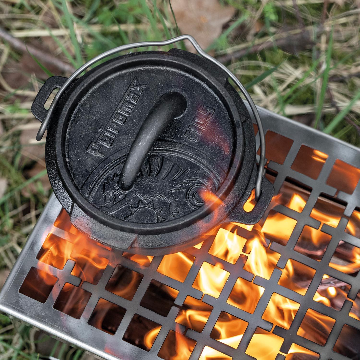 Dutch Oven Feuertopf ohne Standfüße
