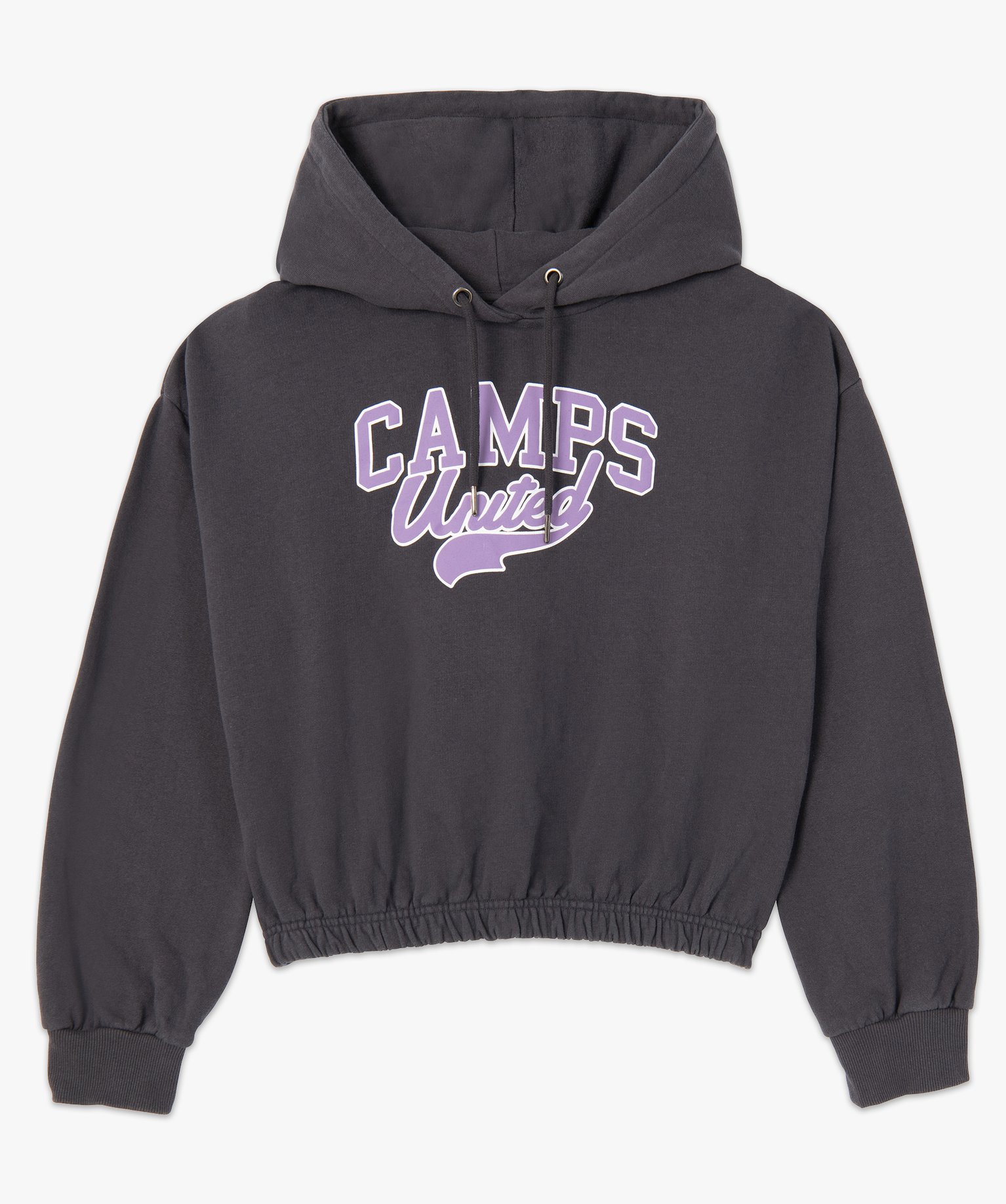 Sweat femme court à capuche – Camps United gris fonce | GEMO