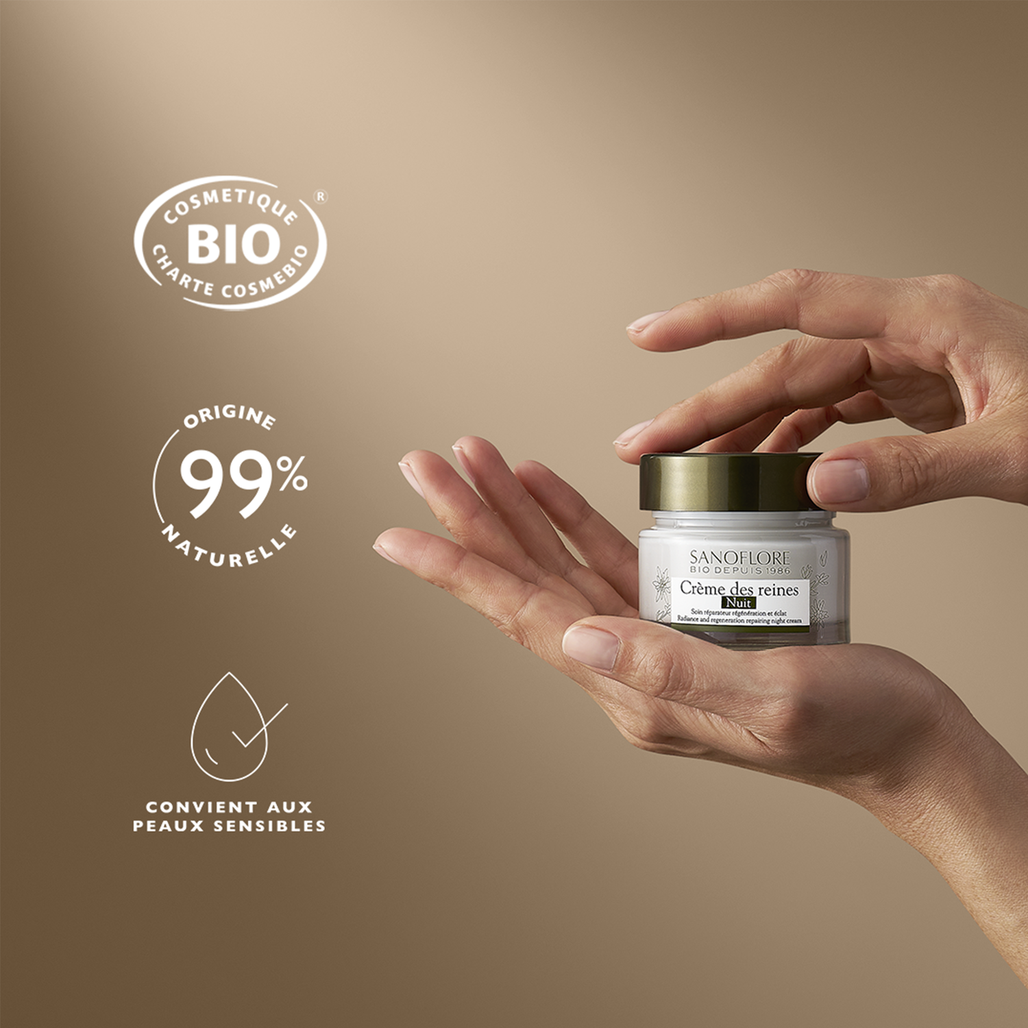 Sanoflore Crème des Reines Nuit Soin de Nuit Anti-âge régénérant 50 ml