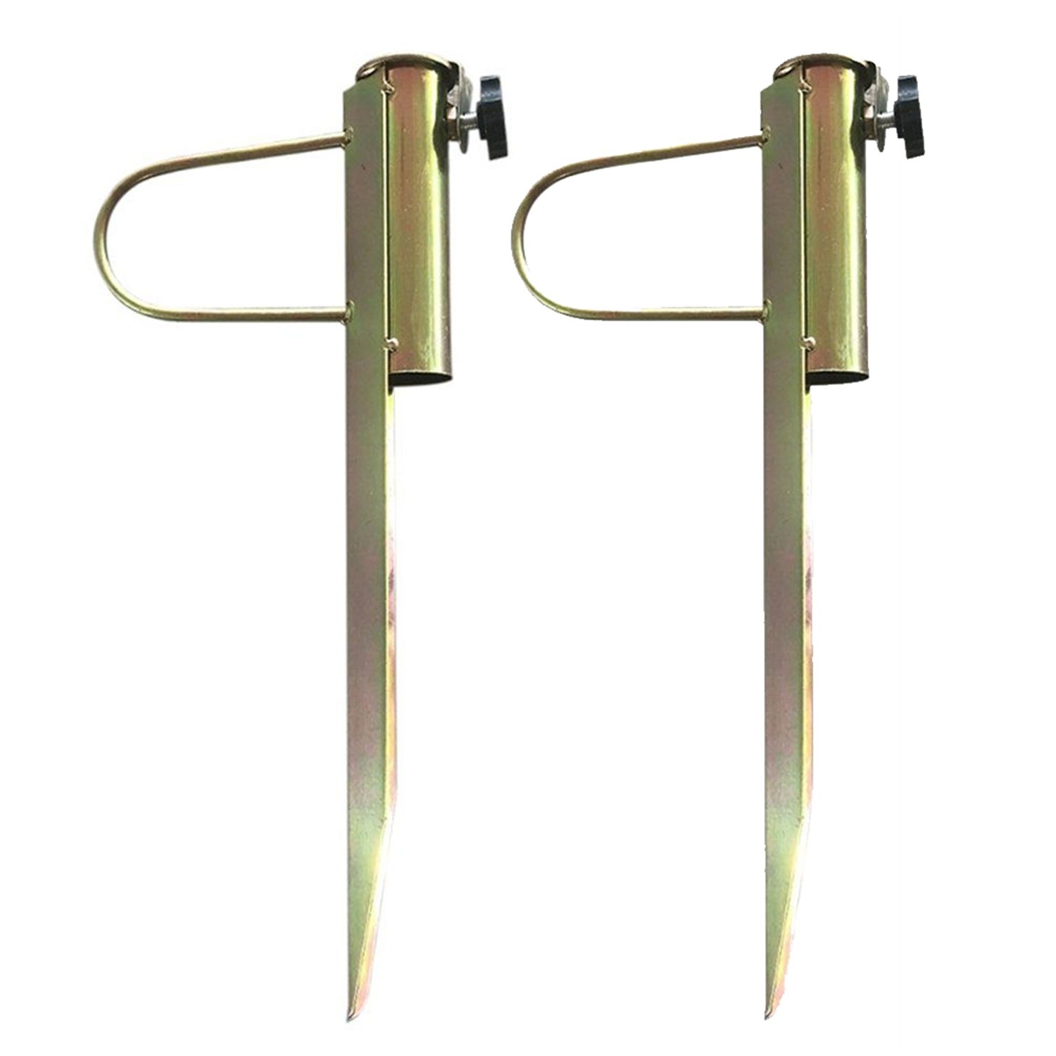 flowgoer Schirmhalter Outdoor Sonnenschirm mit Bodenspießen, 2 tlg.