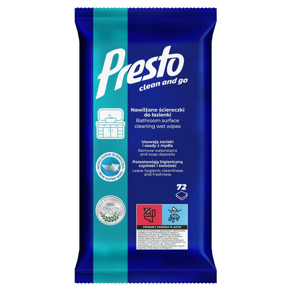 Presto Clean badeværelsesservietter