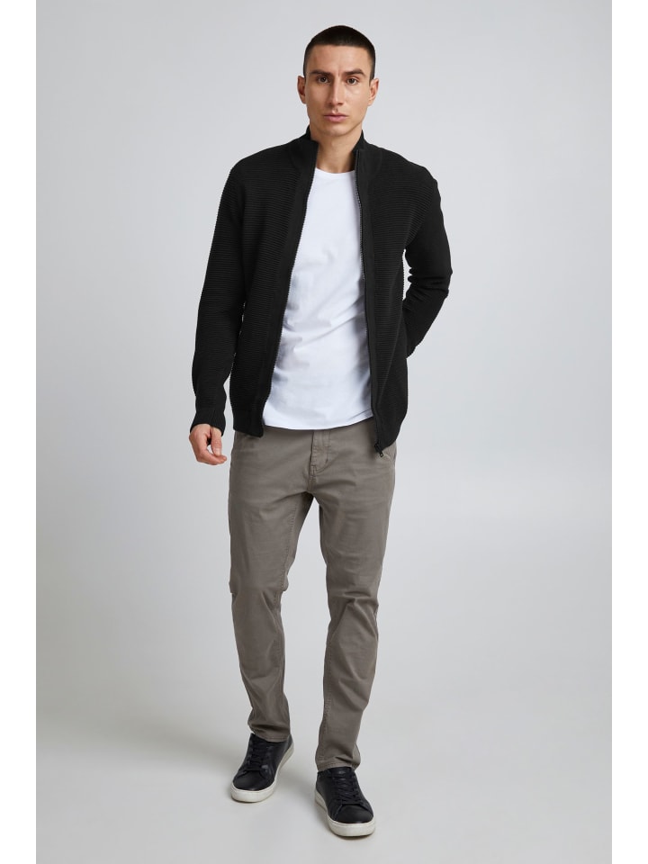 !SOLID Strickjacke SDNicklas 21300817-ME Strickjacke mit Reißverschluss in Schwarz günstig kaufen