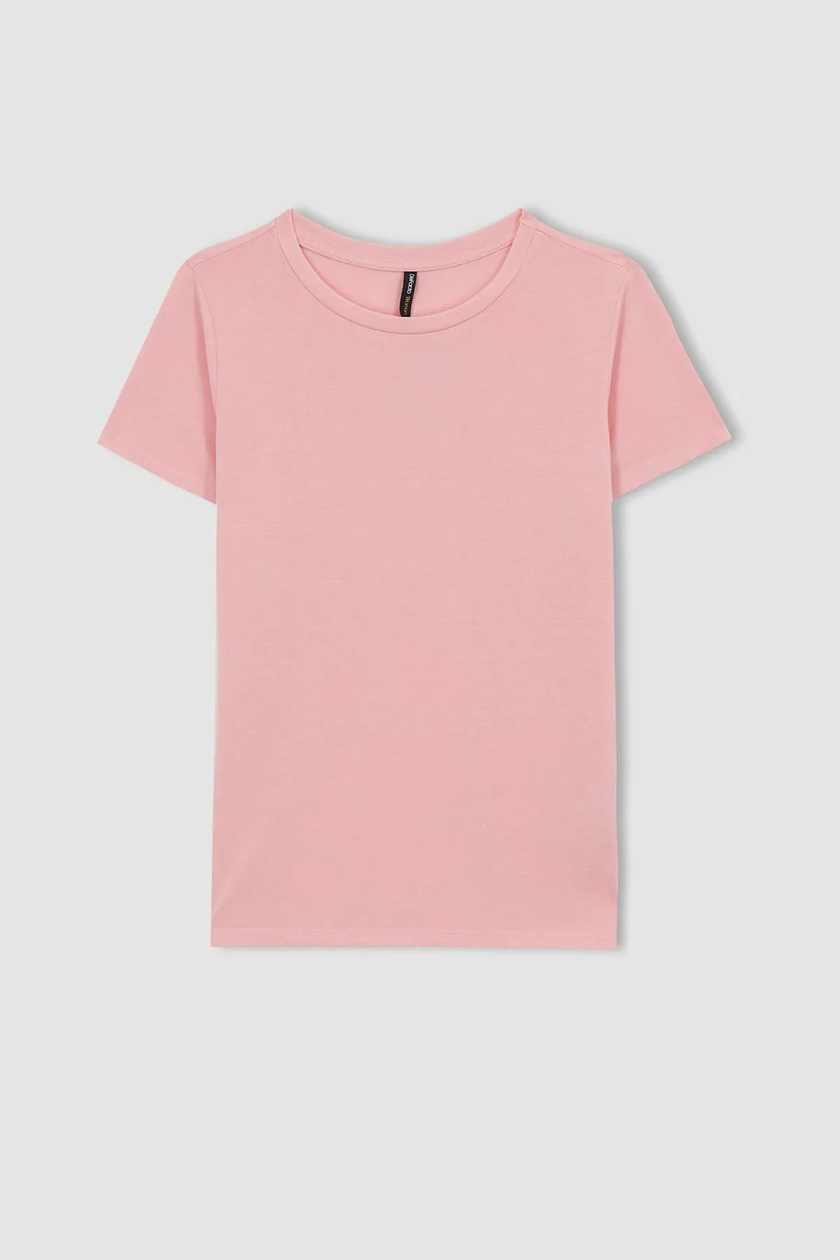 DeFacto  Kurzarm-T-Shirt mit normaler Passform und Rundhalsausschnitt W7299az23sm
