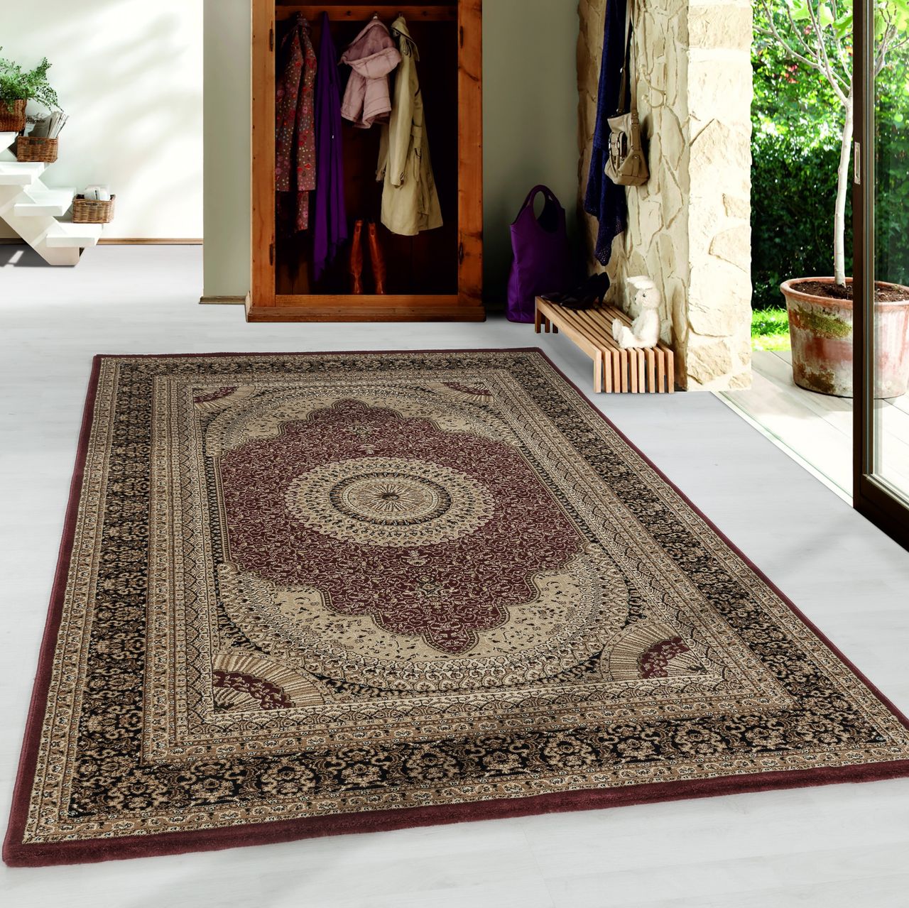 Ayyildiz Teppich, KASHMIR 2605, RED, 80 x 150 cm