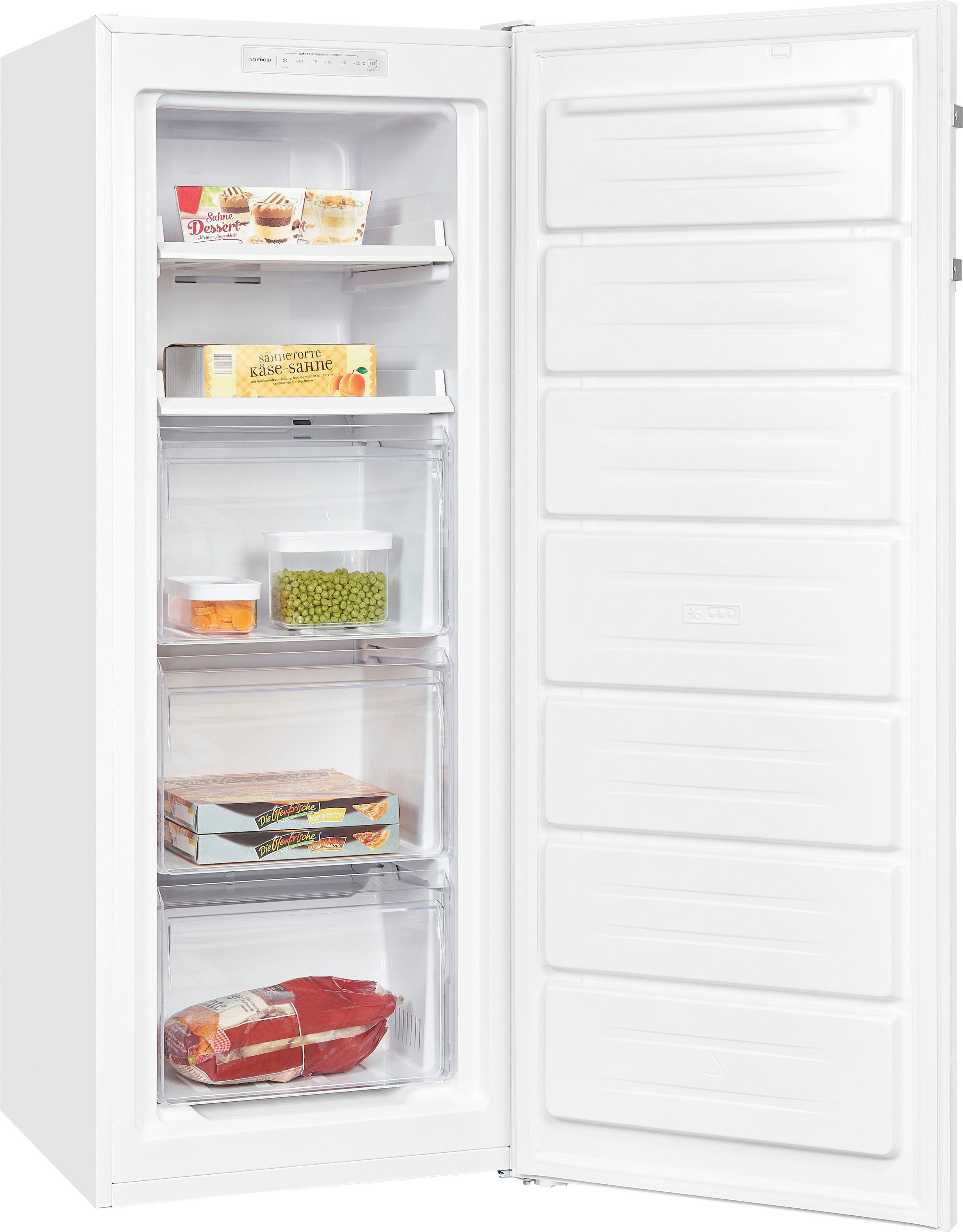 exquisit Gefrierschrank GS231-NF-H-040C weiss, 143 cm hoch, 54 cm breit