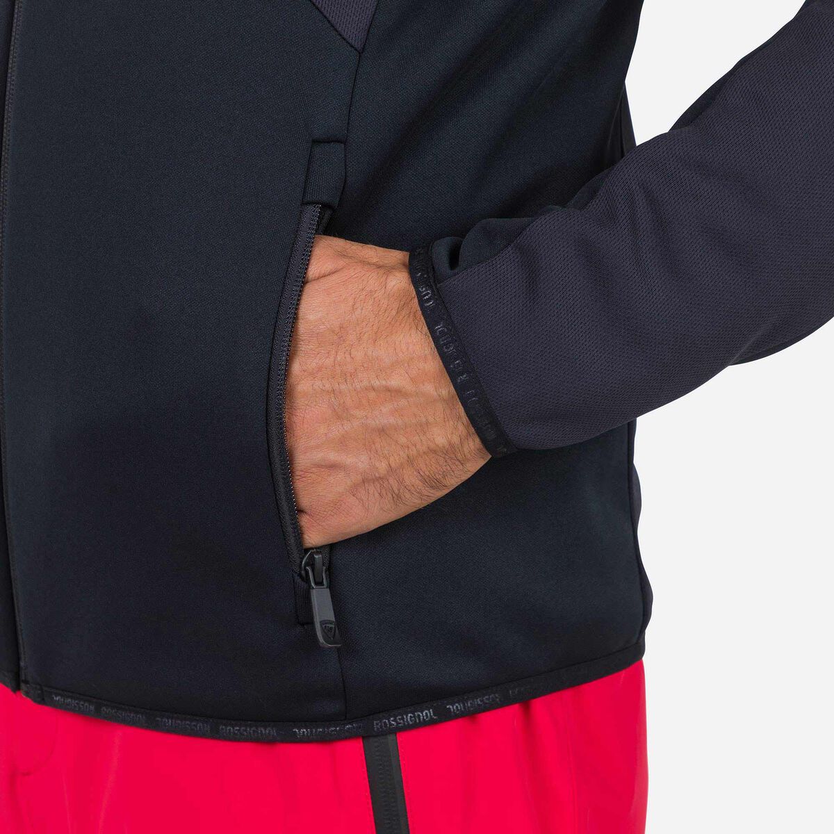 Herrenfleecejacke mit durchgehendem Reißverschluss Diretta