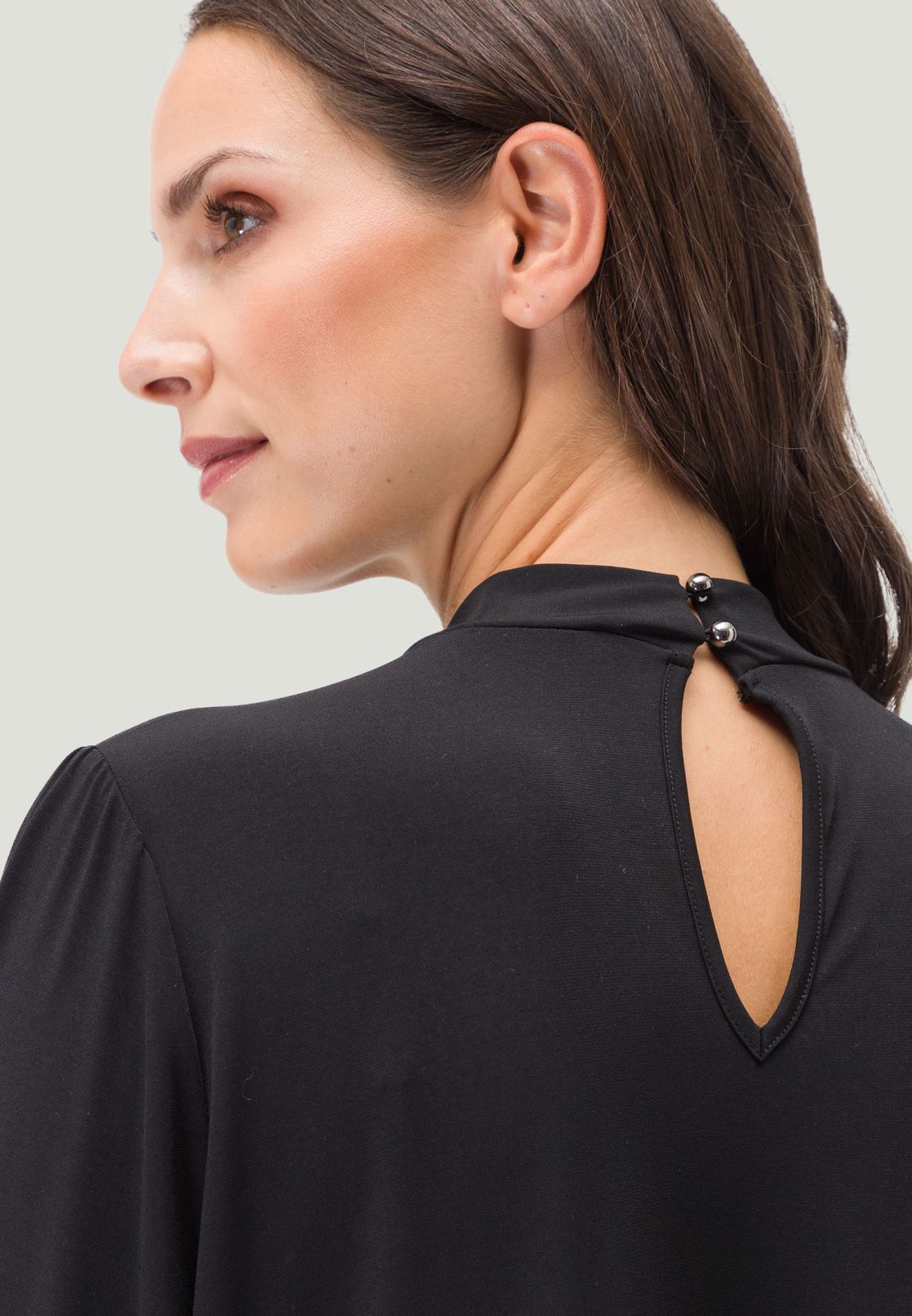 Sweatkleid mit Stehkragen