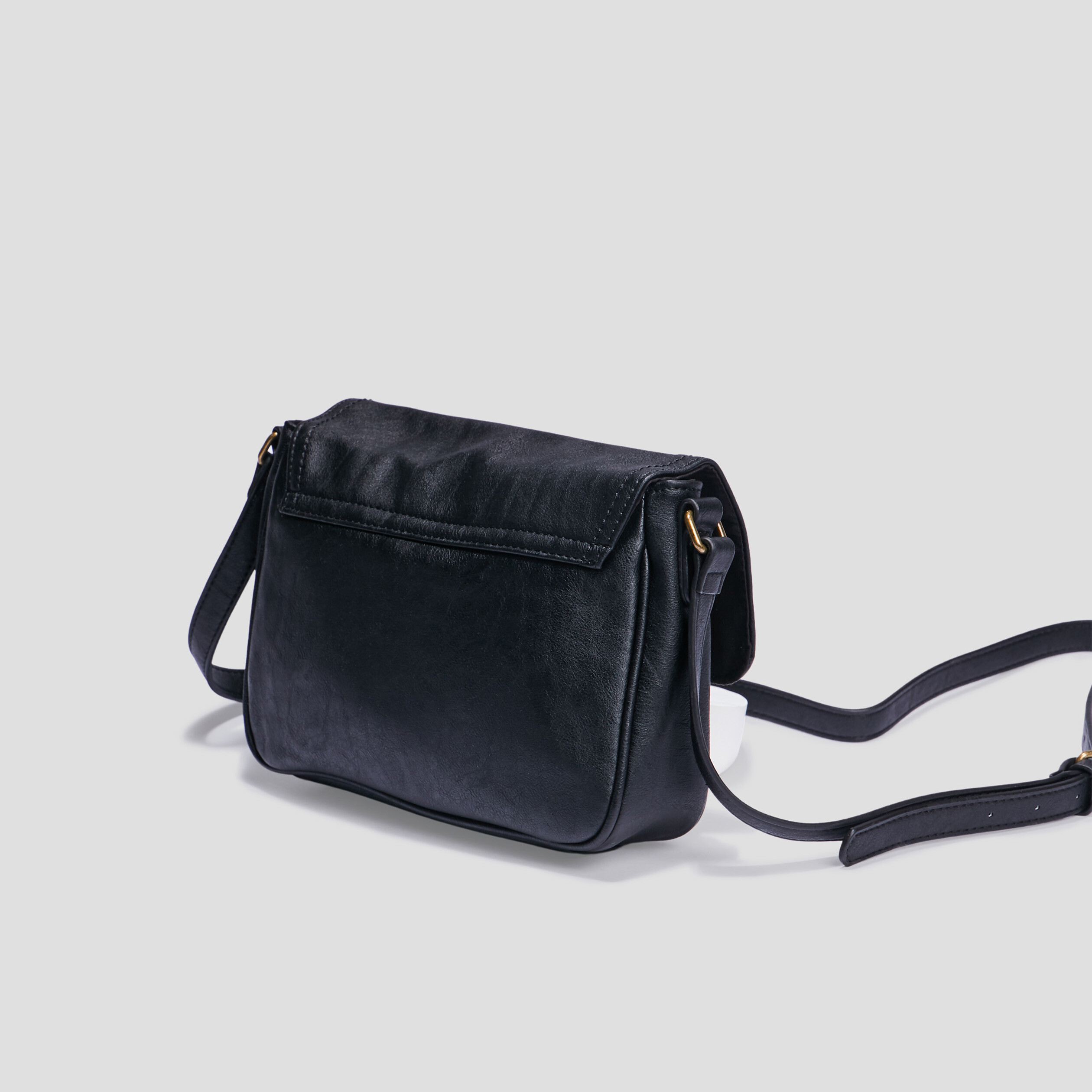 Sac cartable à bandoulière noir femme | La Halle