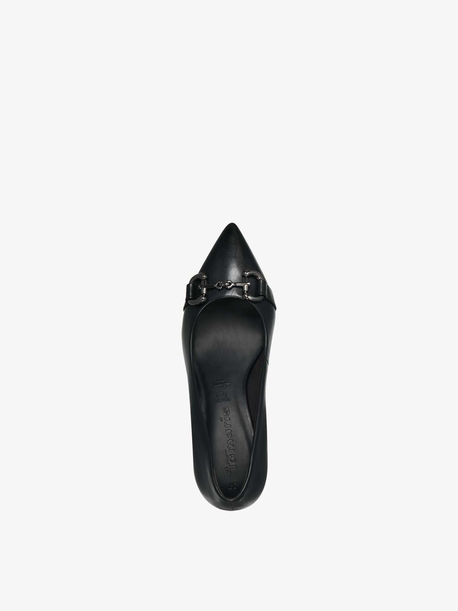 Escarpin en cuir - noir