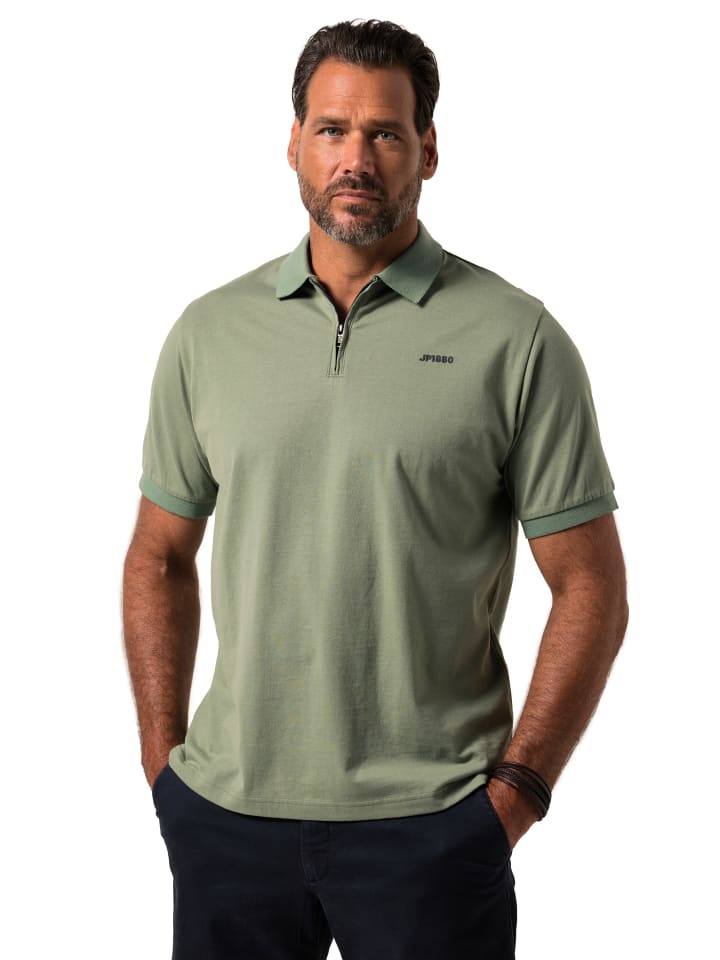 JP1880 Poloshirt in eukalyptusgrün günstig kaufen