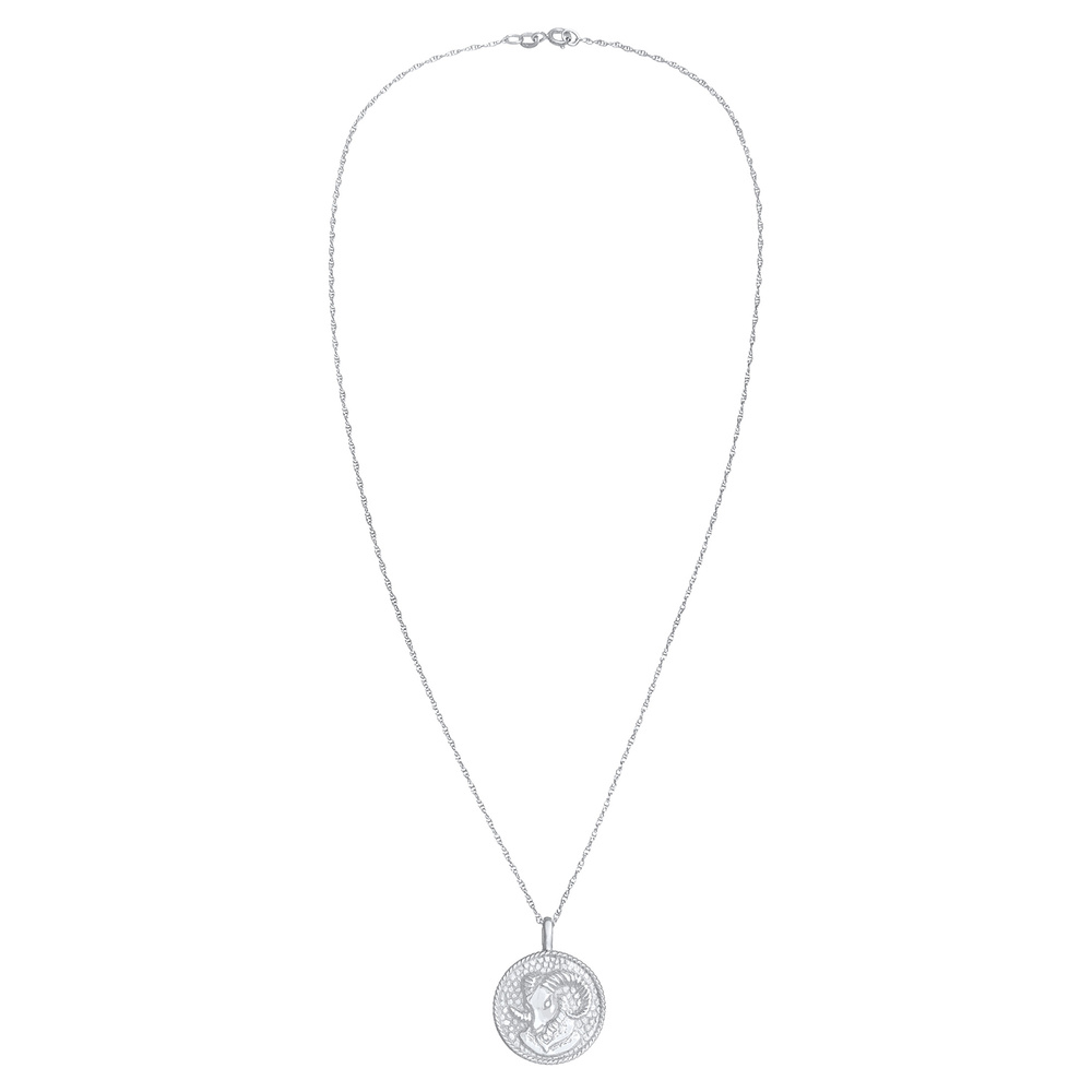Elli Elli Collier Pièce de monnaie antique pour le Bélier des dames en argent sterling Bijoux