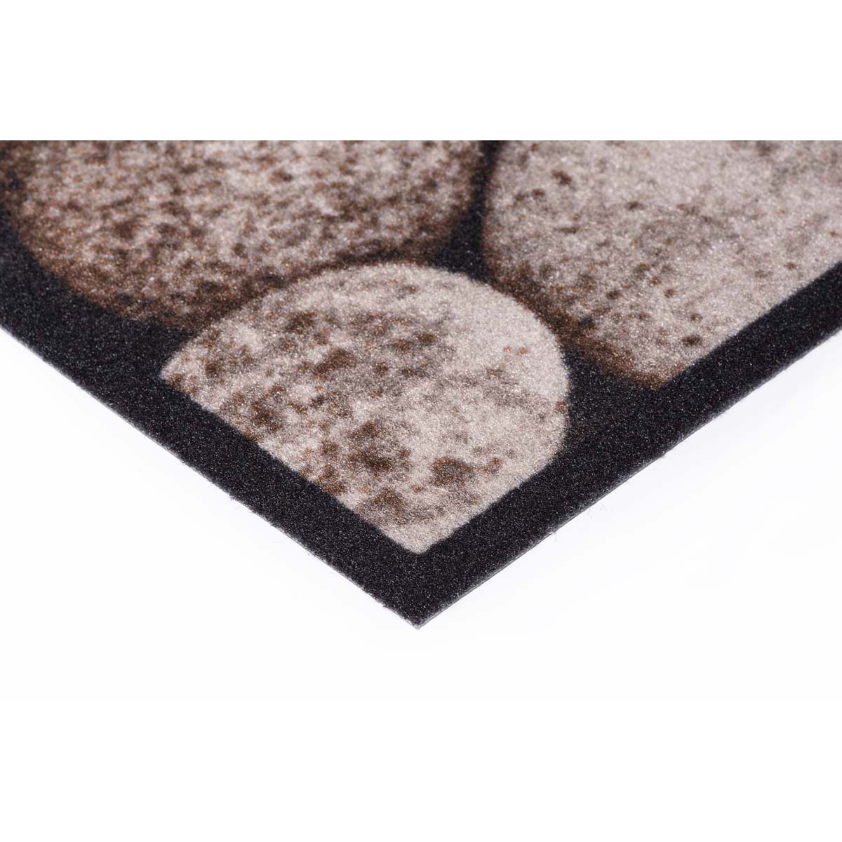HOMCOM Fußmatte Stones Taupe 70 x 50 x 0,5 cm
