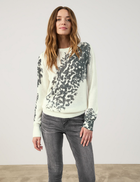 Pullover mit partiellem Druck