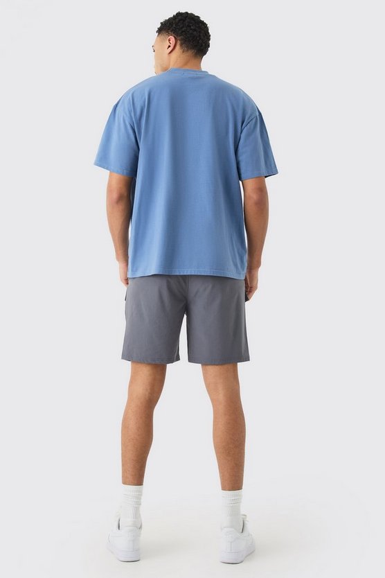 Lockere elastische Lightweight Stretch Cargohose mit Reißverschluss
