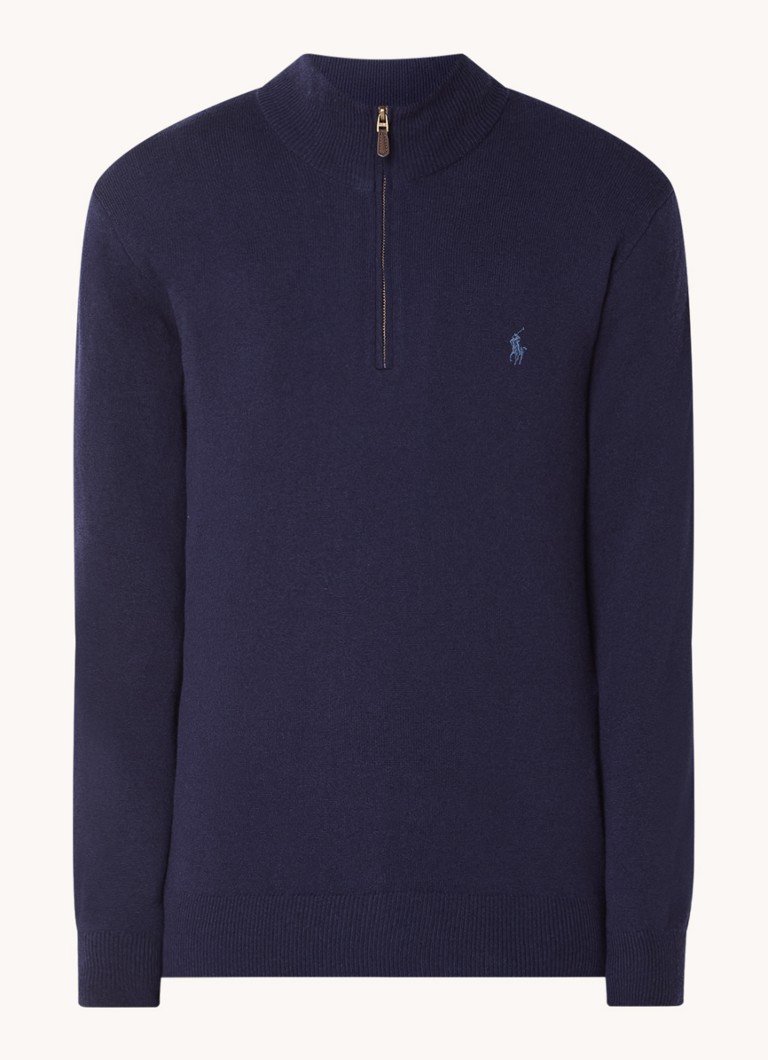 Ralph Lauren Fine-knit wool pullover with half zip