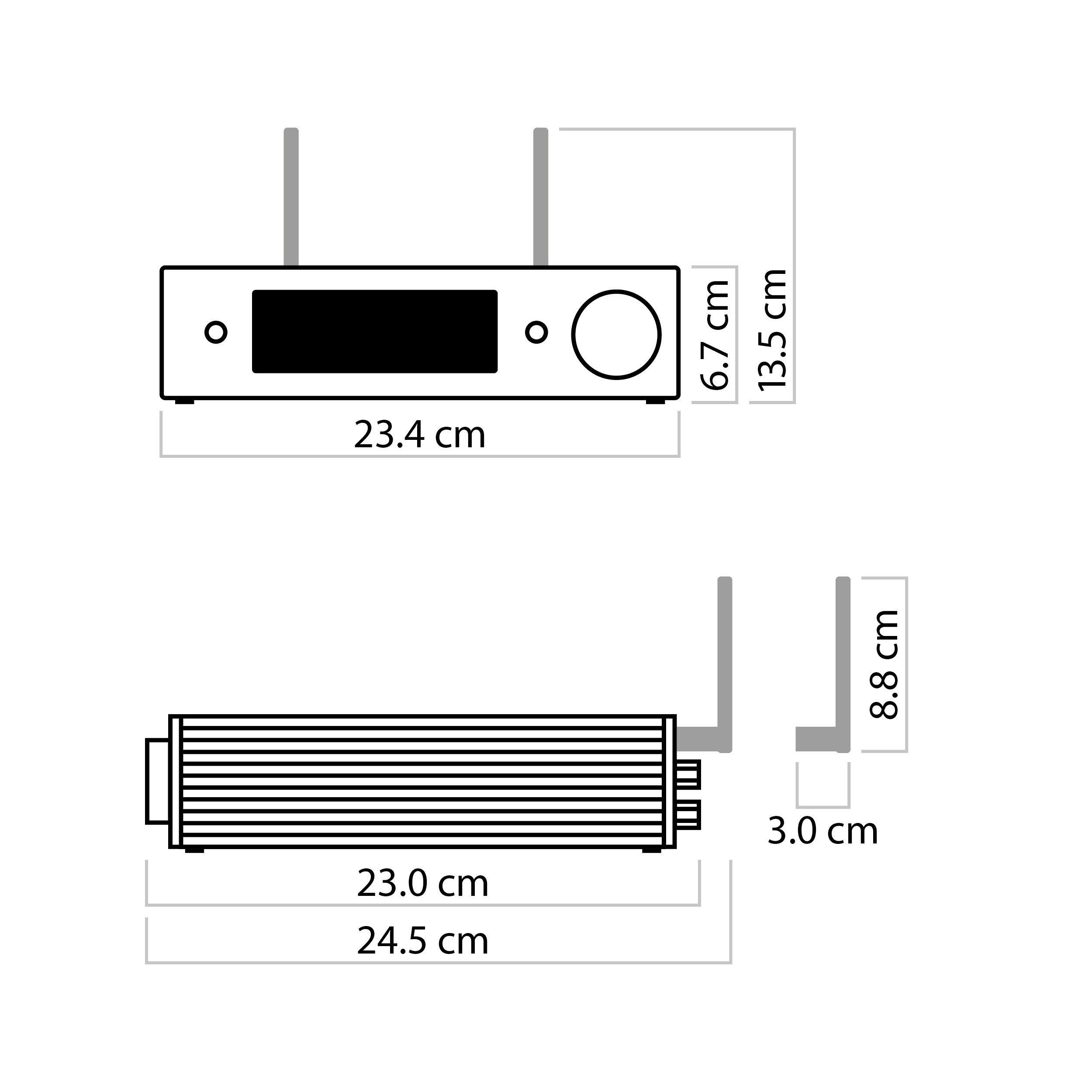 Nubert nuXinema preAV Vorverstärker (Dolby Atmos 7.1.4, Voice+, X-Room Calibration)