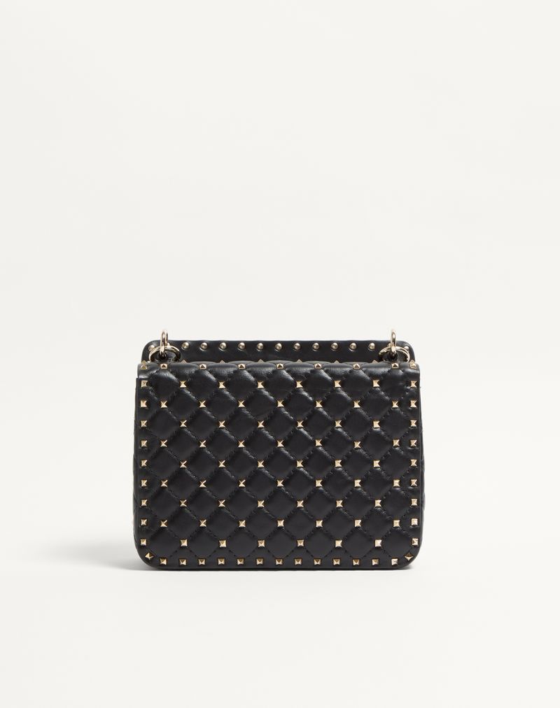 Bolsa média Rockstud Spike em couro napa.