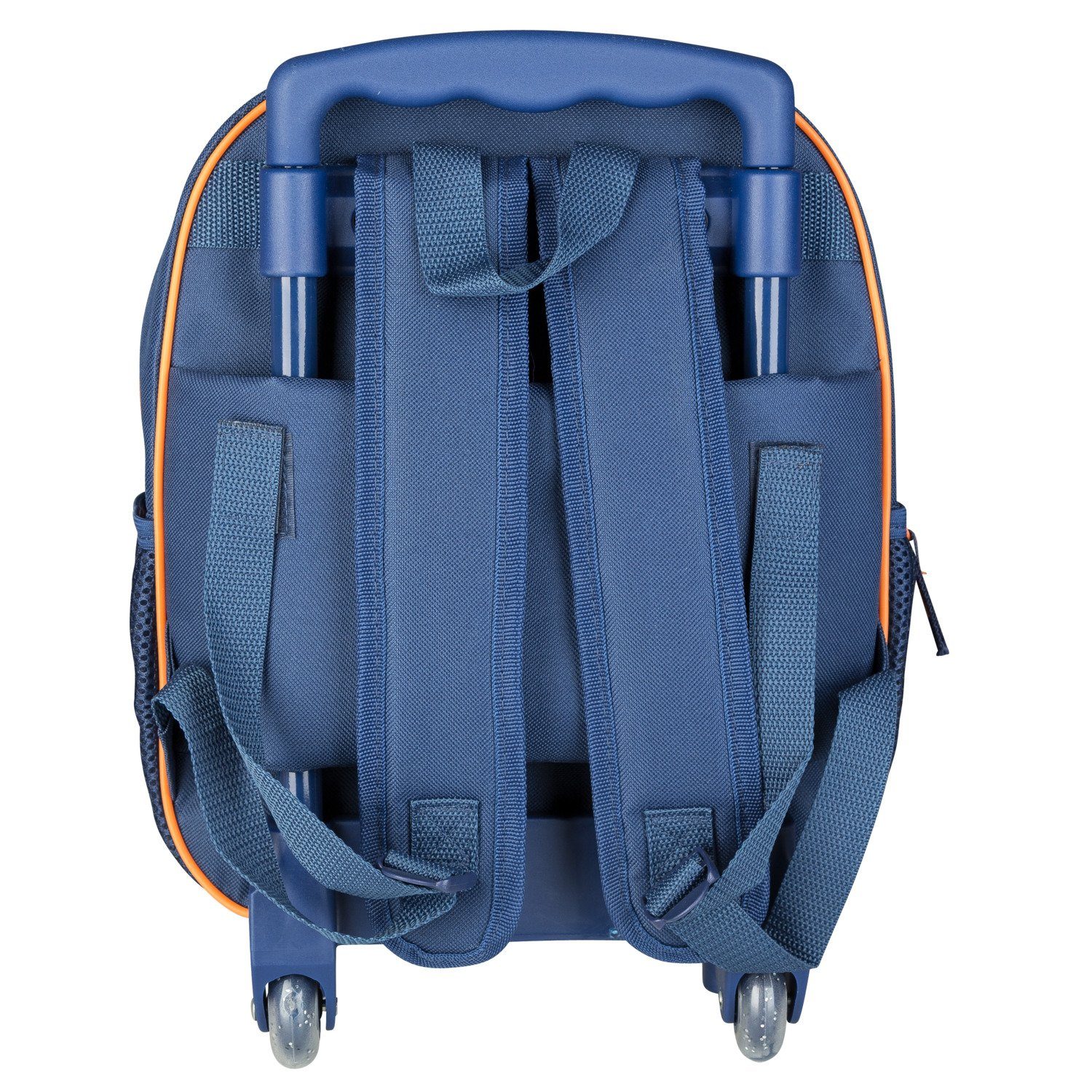 Idena Kofferrucksack Idena 20068 - Rucksack Trolley mit 2 Glitter Rollen, für Kinder, dunke