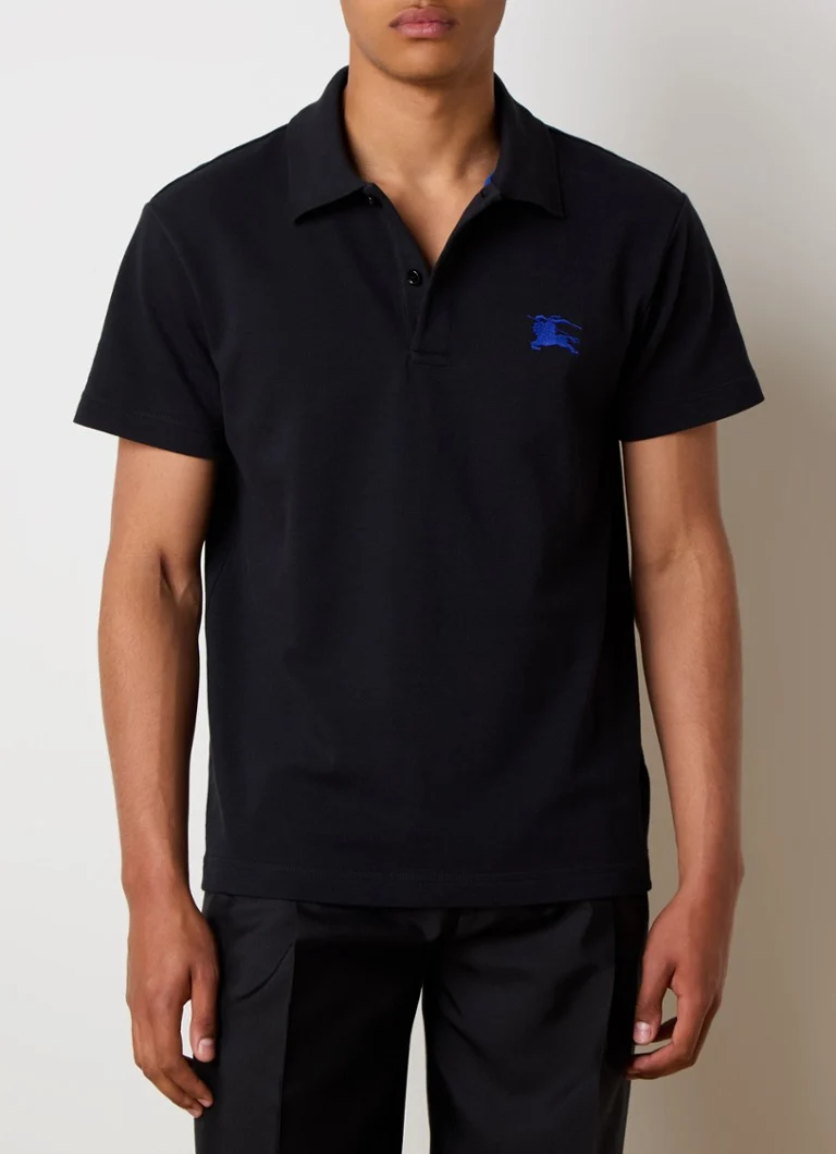 Burberry Regular fit polo krekls no pikē kokvilnas ar izšuvumu no logotipa