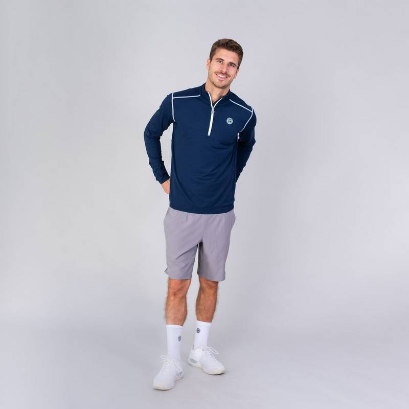 BIDI BADU Zac Tech Longsleeve Tennisshirt Herren