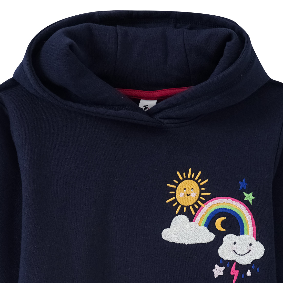 Mädchen Sweatkleid mit Stickerei