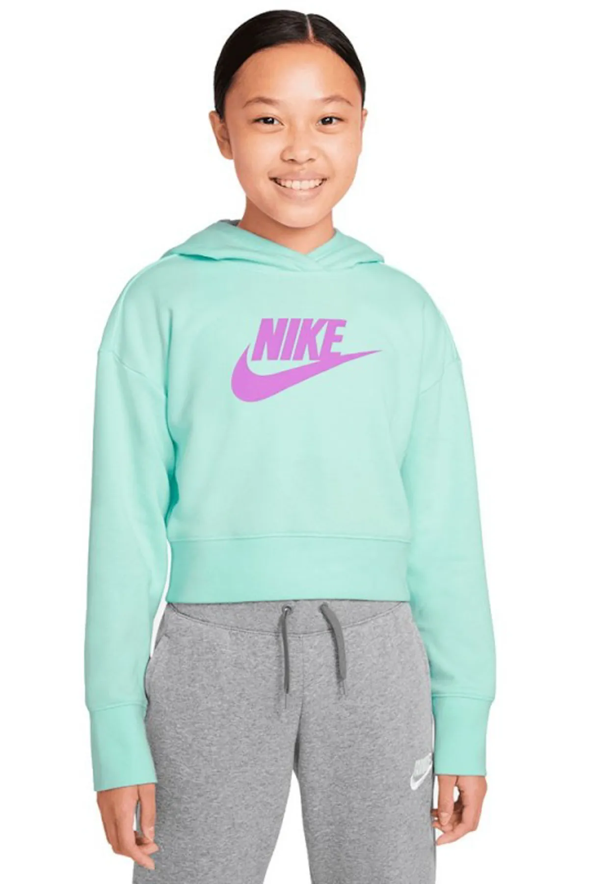 Nike  Sportswear Club Langarmshirt mit Kapuze für Kinder