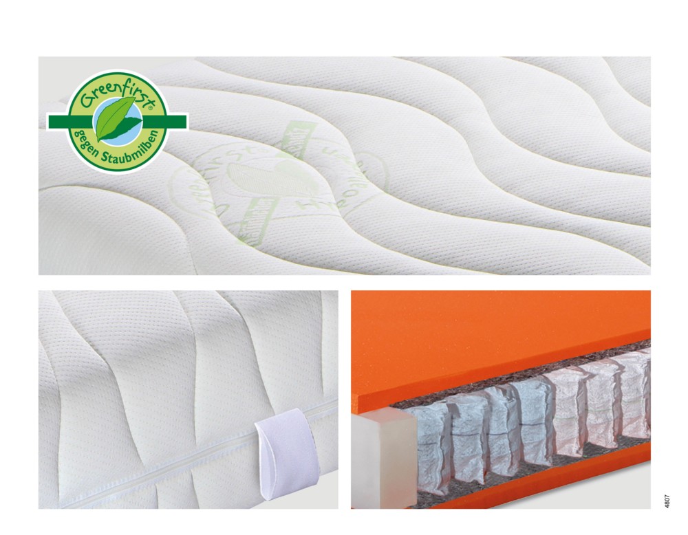 HN8 7-Zonen Taschenfederkernmatratze Green Diamond Comfort, H3, 100x200