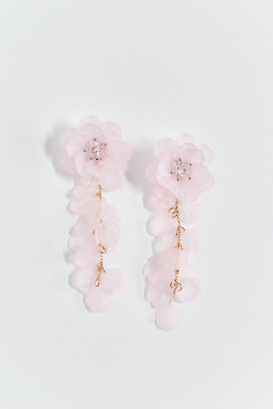 Hanging flower earrings