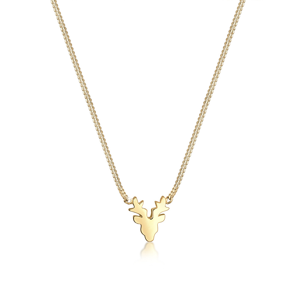 Elli Elli Collier Geweih Hirsch Traditionell 925 Sterling Silber Bijoux
