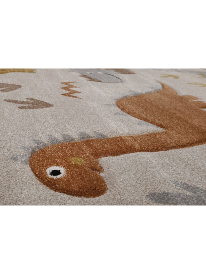 Smart Kids Kinderteppich T-Rex & Friends in sand beige meliert günstig kaufen