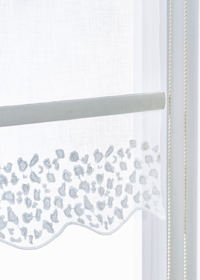 Sichtschutzrollo mit Jacquard