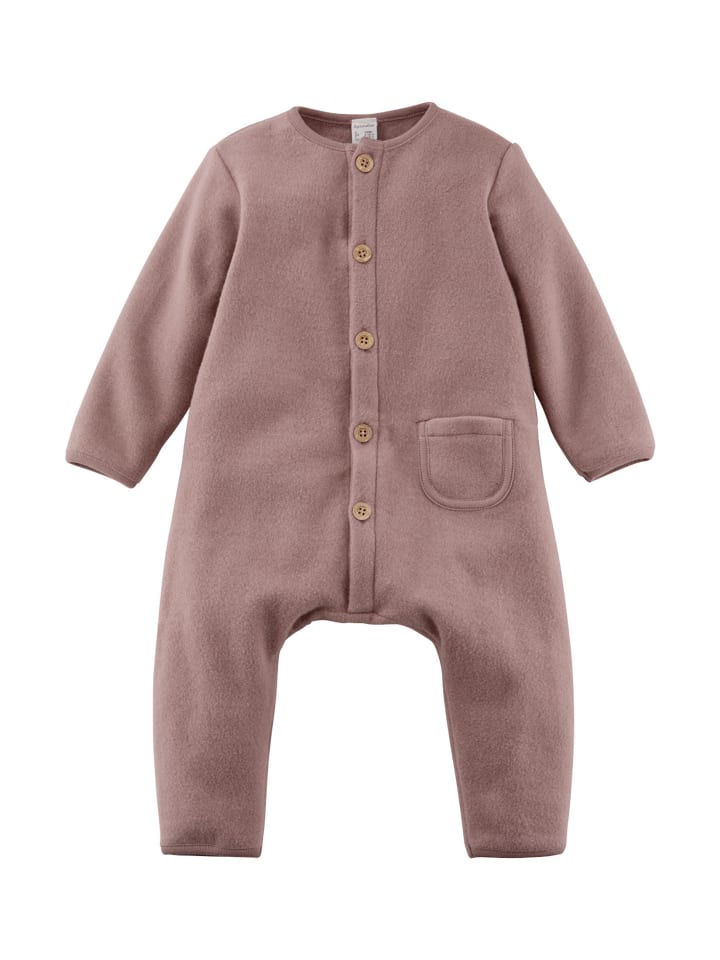 Hessnatur Softfleece-Overall in mauve günstig kaufen 98/104